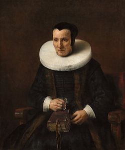 Eine alte Dame mit einem Buch, 1637, Rembrandts Werkstatt