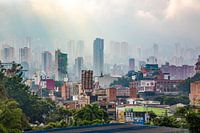 Vues sur la brume de Medellin - Colombie
