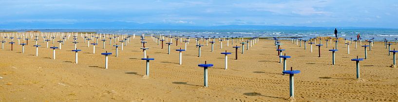 Badestrand in Grado von Leopold Brix