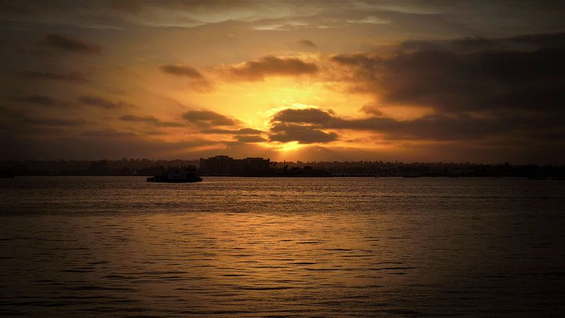 Sunset in San Diego van Marek Bednarek