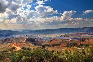 Madagaskar landschap sur Dennis van de Water