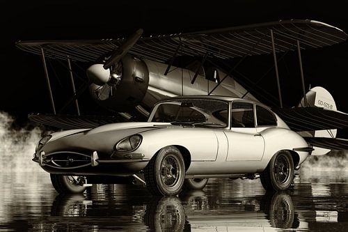 Jaguar E Type Klassieke Automobiel Cultuur