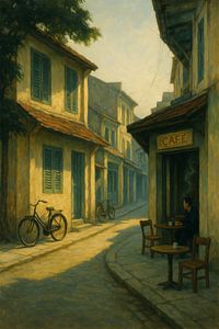 Morgenkaffee im alten Viertel von Hanoi