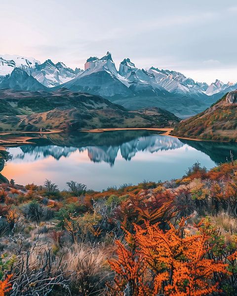 Bergsee im goldenen Herbst von fernlichtsicht