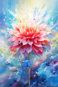 Abstraktes Bild einer Blume/Blumen.