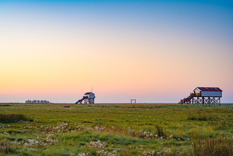 Zonsopgang in Sankt Peter Ording van Martin Wasilewski