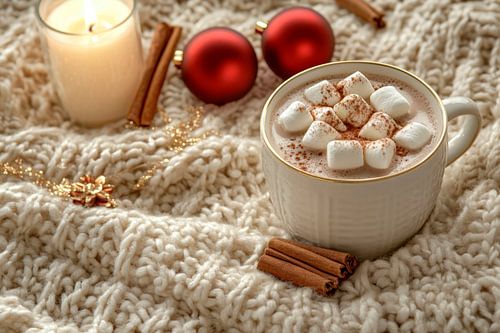 Gezellig wintertafereel