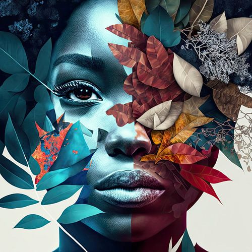 Women's portrait collage #09