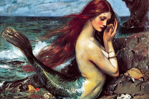 schilderachtig portret klassiek zeemeermin