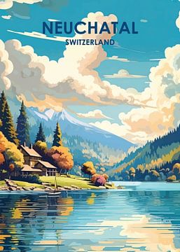 Tranquil Lakeside Beauty in Neuchâtel by darrent Mark