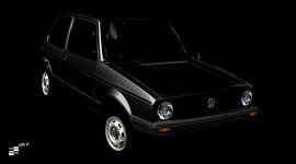 VW Golf 1 in black von aRi F. Huber