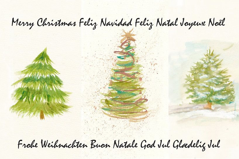 Global Christmas trees and festive greetings by Markus Bleichner