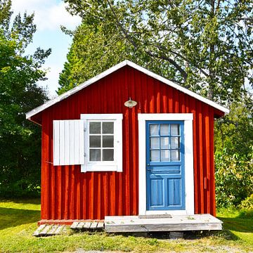 Rood huis in Zweden van Anne Travel Foodie