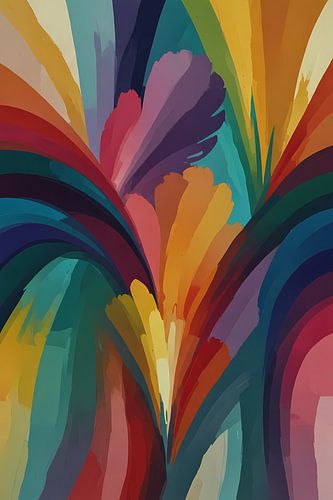 Abstracte Dans van Levendige Kleuren