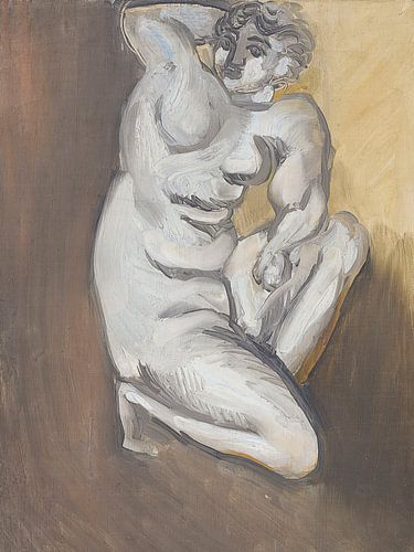 Henri Matisse - Knielend naakt