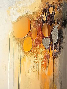 Abstract Geel | Golden Drift van De Mooiste Kunst