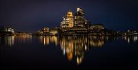 Amsterdam skyline aan de Amstel. Panorama 2:1 van FotoBob thumbnail