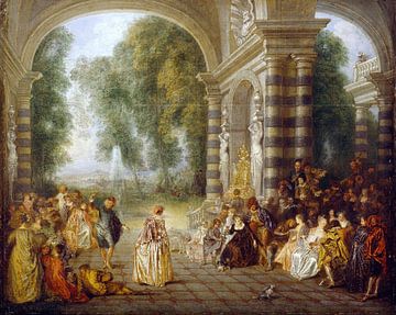 Jean-Antoine Watteau - Les Plaisirs du Bal