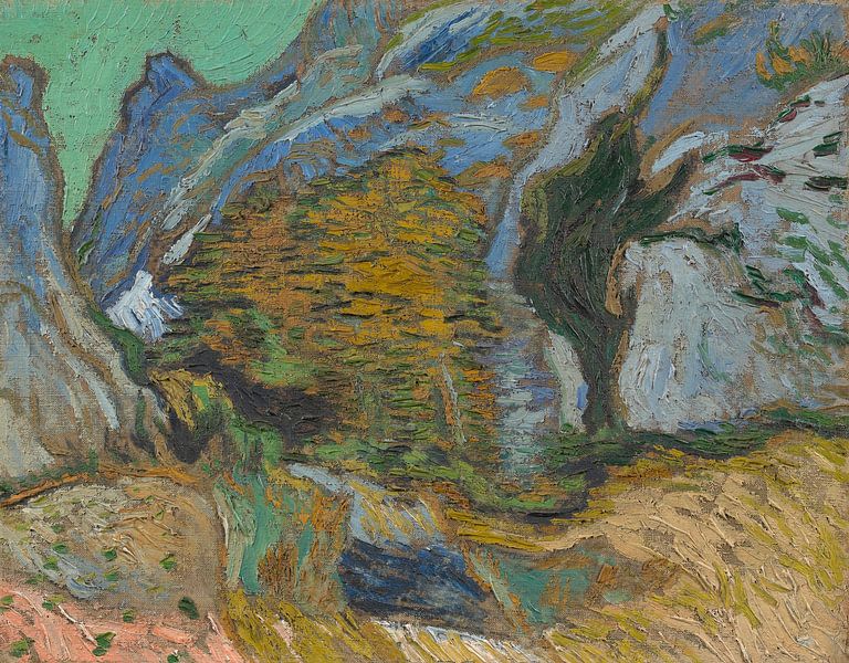 Vincent van Gogh, Schlucht mit einem Bach von 1000 Schilderijen