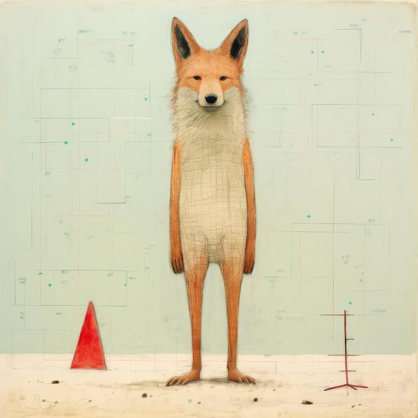 Minimale coyote van Aloke Design