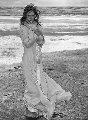 bride on the beach