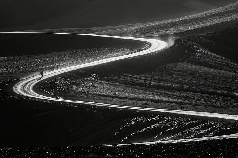 minimalist landscape in black and white by Egon Zitter