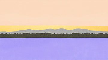 Sunset Over the Lake: Peace and Splendour