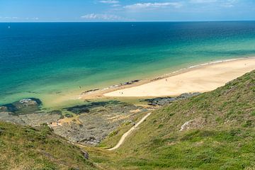 Cap de Carteret en Hatainville strand, Barneville-Carteret van Peter Schickert