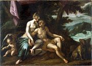 Hans von Aachen.Venus und Adonis von 1000 Schilderijen Miniaturansicht
