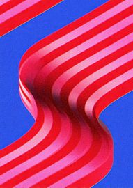 Illustratie optische illusie golven van Niklas Maximilian