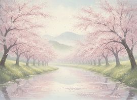 Leuchtende Blüten in der Sommerbrise von Artistic