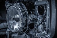 Nahaufnahme Scheinwerfer Oldtimer 4X4