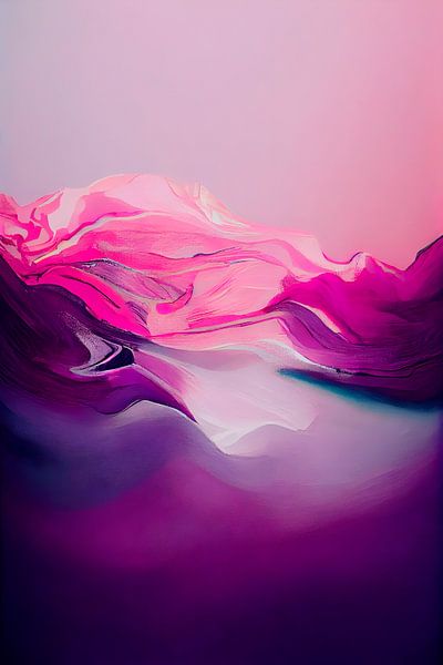Pink And Purple Wave von Treechild