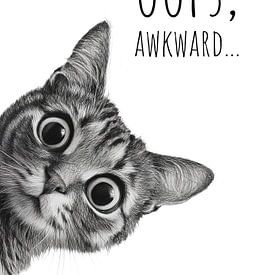 Chat cool - Que se passe-t-il ici ? sur Melanie Viola