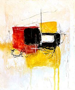 Peinture abstraite moderne et colorée