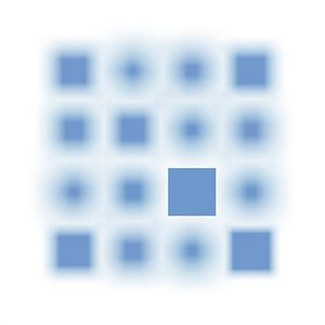 Gefocuste Series Vierkanten lichtblauw