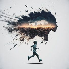 Explosion | urban | running by Eva Lee