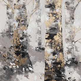 Golden birch by Lauren Wilde