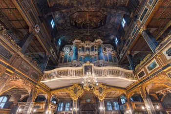 La beauté de l'intérieur de l'église de la Paix d'', en Pologne