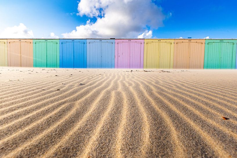 Domburg's coloured beach houses by Danny Bastiaanse