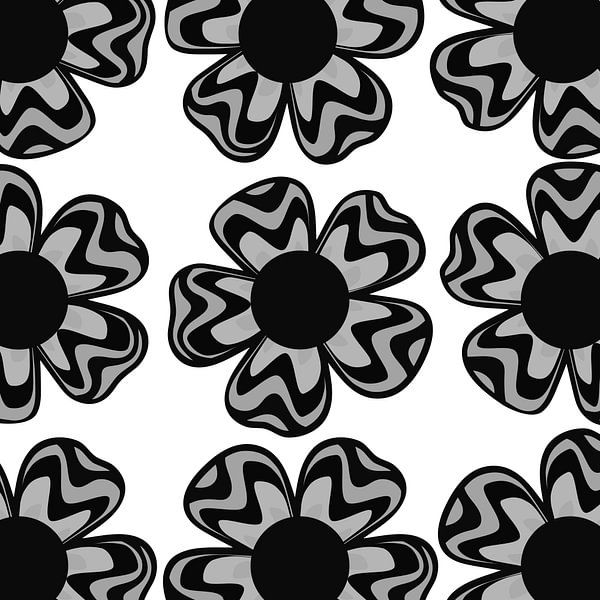 Flowers market by Mad Dog Art