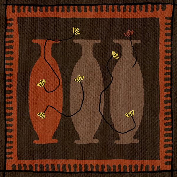 Außerhalb der Vase blüht 5 von Shatha Al Dafai