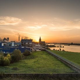 Rivierdelta in ochtendzon van Thomas Boelaars