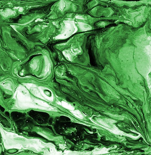 Vein of rock in green by KW Malerei