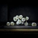 Dandelions in tinnen vaasje van Marian Waanders thumbnail