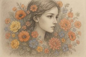 Frühling Frau