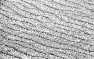 Sand in Schwarz und Weiß