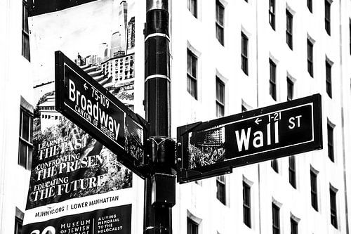 Newyork wereldstad met Broadway en Wallstreet