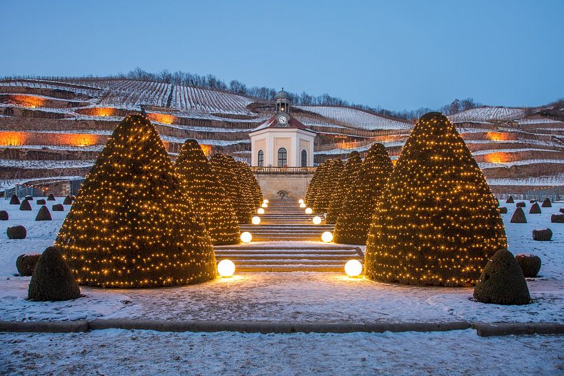 Wackerbarth Castle in Winter by Sergej Nickel