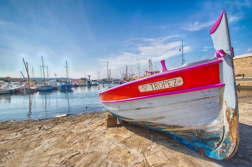 Boot in Saint-Tropez van Patrick van Oostrom